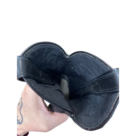 Laredo Womans Black Leather Mid Calf Western Boots Sz 7M SKU 9517 - Picture 15 of 15